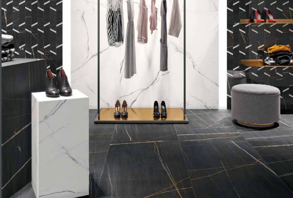 Museum Saint Lauren Marble Effect Tiles
